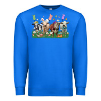 True Royal easter cow Premium Sweatshirt - LillyAllenDesigns