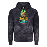 Cloud Black tie dye pineapple, summer Vintage Hoodie - JahusDesignShop