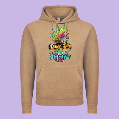 Tie Dye Pineapple, Summer Vintage Hoodie Designed By Jahusdesignshop