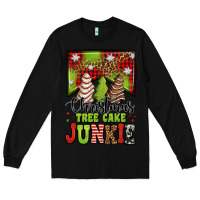 Black Christmas tree cake junkie Long Sleeve Tee - Jasminsmagicworld