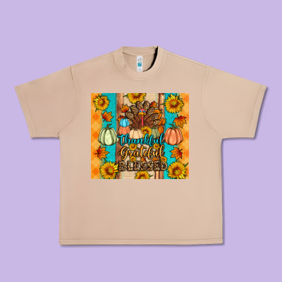 Thankful Grateful Blessed Urban Heavy Tee Designed By Artiststas