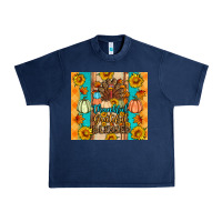 Navy Thankful grateful blessed Urban Heavy Tee - Artiststas