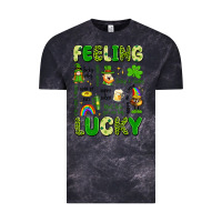 Cloud Black feeling lucky Vintage Tee - Artiststas