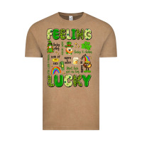 Vintage Coffee feeling lucky Vintage Tee - Artiststas