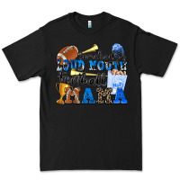 Black somebody's loud mouth football mama Premium Tee - Zillion Design Studio