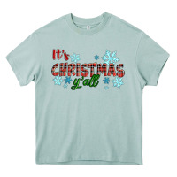 It's Christmas Y'all Season Winter Heavy Core Tee | Teevron