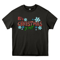 Asphalt It's Christmas Y'all Season Winter Heavy Core Tee - RanaPortraitStore