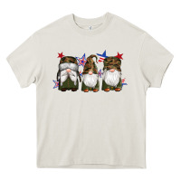 Cream military gnomes star Heavy Core Tee - Artiststas
