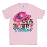 Bubblegum Pink valentines day cowgirl hat and howdy Classic Tee - AdoDesignShop