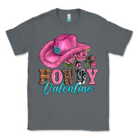 Charcoal Heather valentines day cowgirl hat and howdy Classic Tee - AdoDesignShop