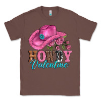 Chestnut valentines day cowgirl hat and howdy Classic Tee - AdoDesignShop