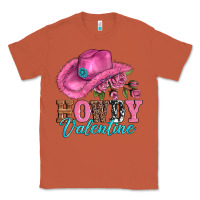 Copper valentines day cowgirl hat and howdy Classic Tee - AdoDesignShop