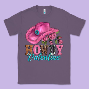 Valentines Day Cowgirl Hat And Howdy Classic Tee Designed By Adodesignshop