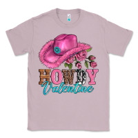 Lilac valentines day cowgirl hat and howdy Classic Tee - AdoDesignShop