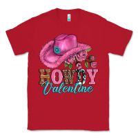 Red valentines day cowgirl hat and howdy Classic Tee - AdoDesignShop