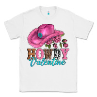 White valentines day cowgirl hat and howdy Classic Tee - AdoDesignShop