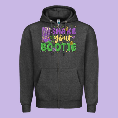 Shake Your Bootie Zipper Hoodie Designed By Maliassmallbusiness