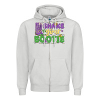 Dove Grey shake your bootie Zipper Hoodie - MaliasSmallBusiness