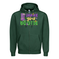 Sports Green shake your bootie Zipper Hoodie - MaliasSmallBusiness