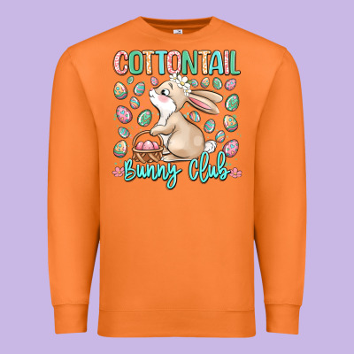 Cottontail Bunny Club Premium Sweatshirt Designed By Lillyallendesigns