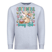 Heather Grey cottontail bunny club Premium Sweatshirt - LillyAllenDesigns