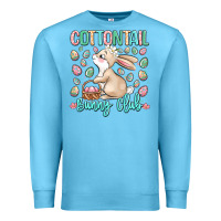 Ocean Blue cottontail bunny club Premium Sweatshirt - LillyAllenDesigns