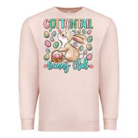 Pale Pink cottontail bunny club Premium Sweatshirt - LillyAllenDesigns
