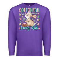 Purple cottontail bunny club Premium Sweatshirt - LillyAllenDesigns