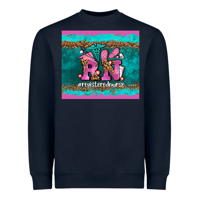 Rn Registered  Nurse Heavyweight Sweatshirt by AdoDesignShop | Teevron