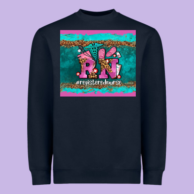 Rn Registered  Nurse Heavyweight Sweatshirt Designed By Adodesignshop