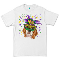 White mardi gras  mask beagle Premium Tee - RanaPortraitStore