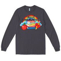 Smoke back to school hello kindergarten 3200x2400 Long Sleeve Tee - AdoDesignShop