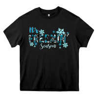 Black It's Freezin Season Winter Heavy Core Tee - RanaPortraitStore