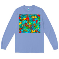 Colony Blue autism awareness puzzle Long Sleeve Tee - BarkalooDesign
