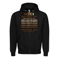 Black never apologize Zipper Hoodie - MaliasSmallBusiness