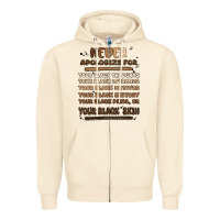 Sandshell never apologize Zipper Hoodie - MaliasSmallBusiness