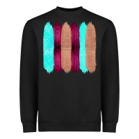 Black Colored Farm Life Purple Wood Jute Cyan Glitter Brush Strokes Heavyweight Sweatshirt - Bettercallsaul