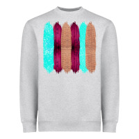 Heather Grey Colored Farm Life Purple Wood Jute Cyan Glitter Brush Strokes Heavyweight Sweatshirt - Bettercallsaul