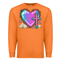 Carrot easter cross heart la Premium Sweatshirt - LillyAllenDesigns