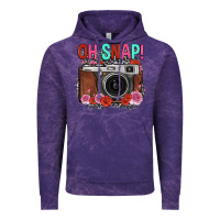 Cloud Purple oh snap rose grey leopard vintage camera Vintage Hoodie - FaDigitalArtStudio