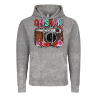 Cloud Rock oh snap rose grey leopard vintage camera Vintage Hoodie - FaDigitalArtStudio