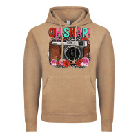 Vintage Coffee oh snap rose grey leopard vintage camera Vintage Hoodie - FaDigitalArtStudio