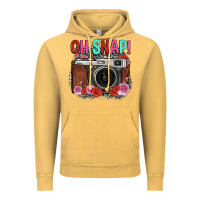 Vintage Mustard oh snap rose grey leopard vintage camera Vintage Hoodie - FaDigitalArtStudio