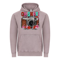 Vintage Zinc oh snap rose grey leopard vintage camera Vintage Hoodie - FaDigitalArtStudio