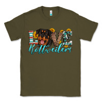Army Green love rottweilers Classic Tee - Artiststas