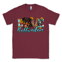 Burgundy love rottweilers Classic Tee - Artiststas