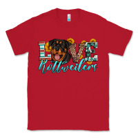 Red love rottweilers Classic Tee - Artiststas