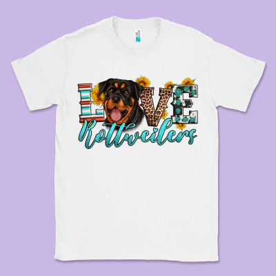 Love Rottweilers Classic Tee Designed By Artiststas