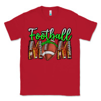 Red football mom Classic Tee - CowhideDigitalArt