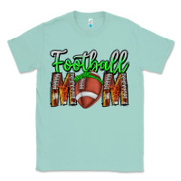 Seafoam football mom Classic Tee - CowhideDigitalArt